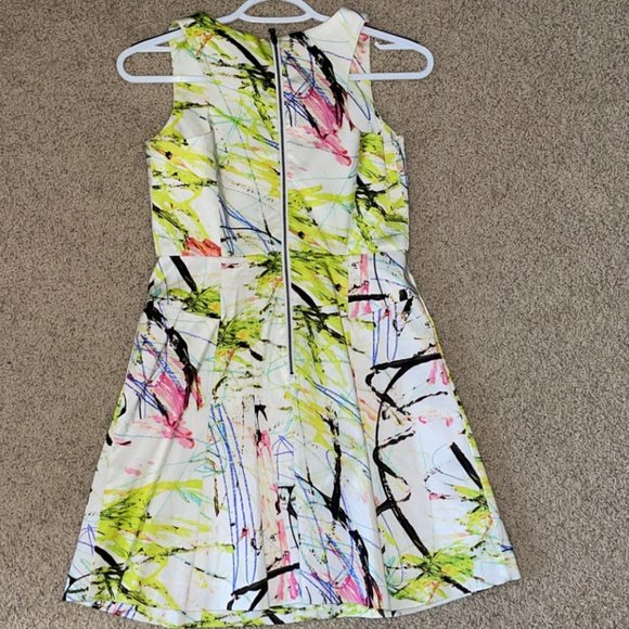 Milly Minis Paint Scribble Splatter Dress Size 14 - Picture 3 of 8